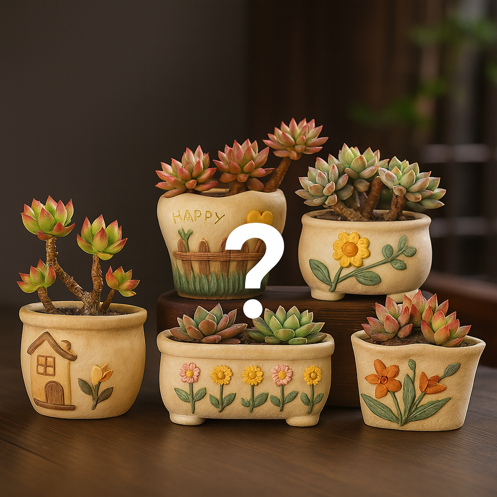 Mystery Succulent Pot – Premium