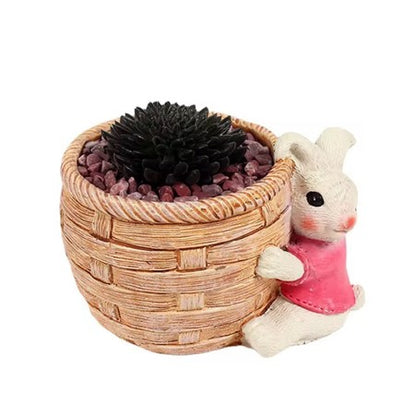 Cute Bunny Cement Planter